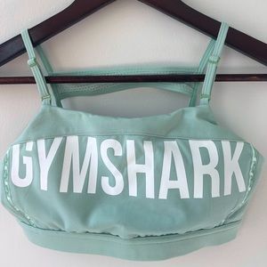 Gymshark Sports Bra Logo Green Size Small